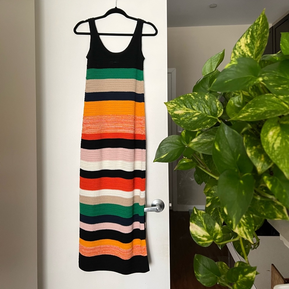 Akris Punto hand woven knitted maxi slip dress US xs